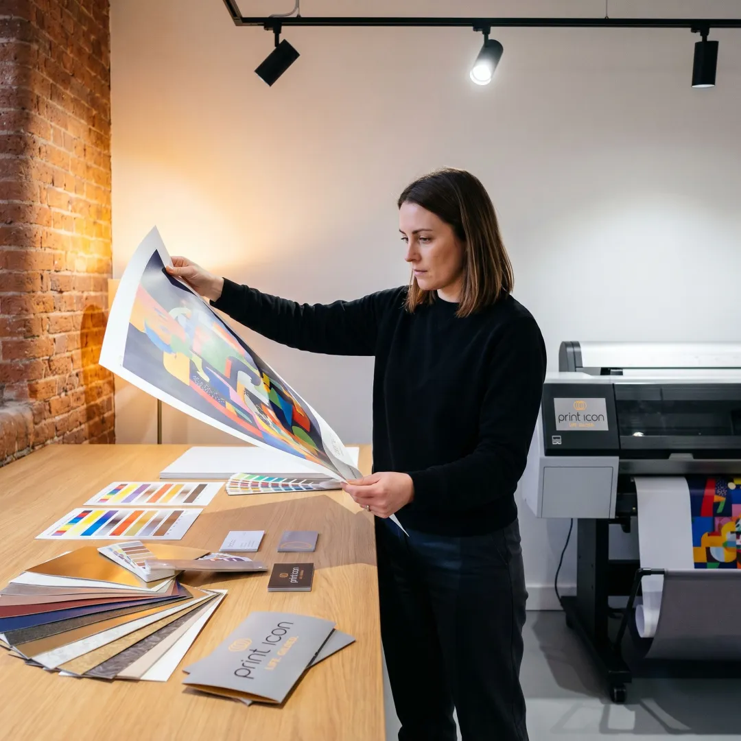 Large format print proof review
