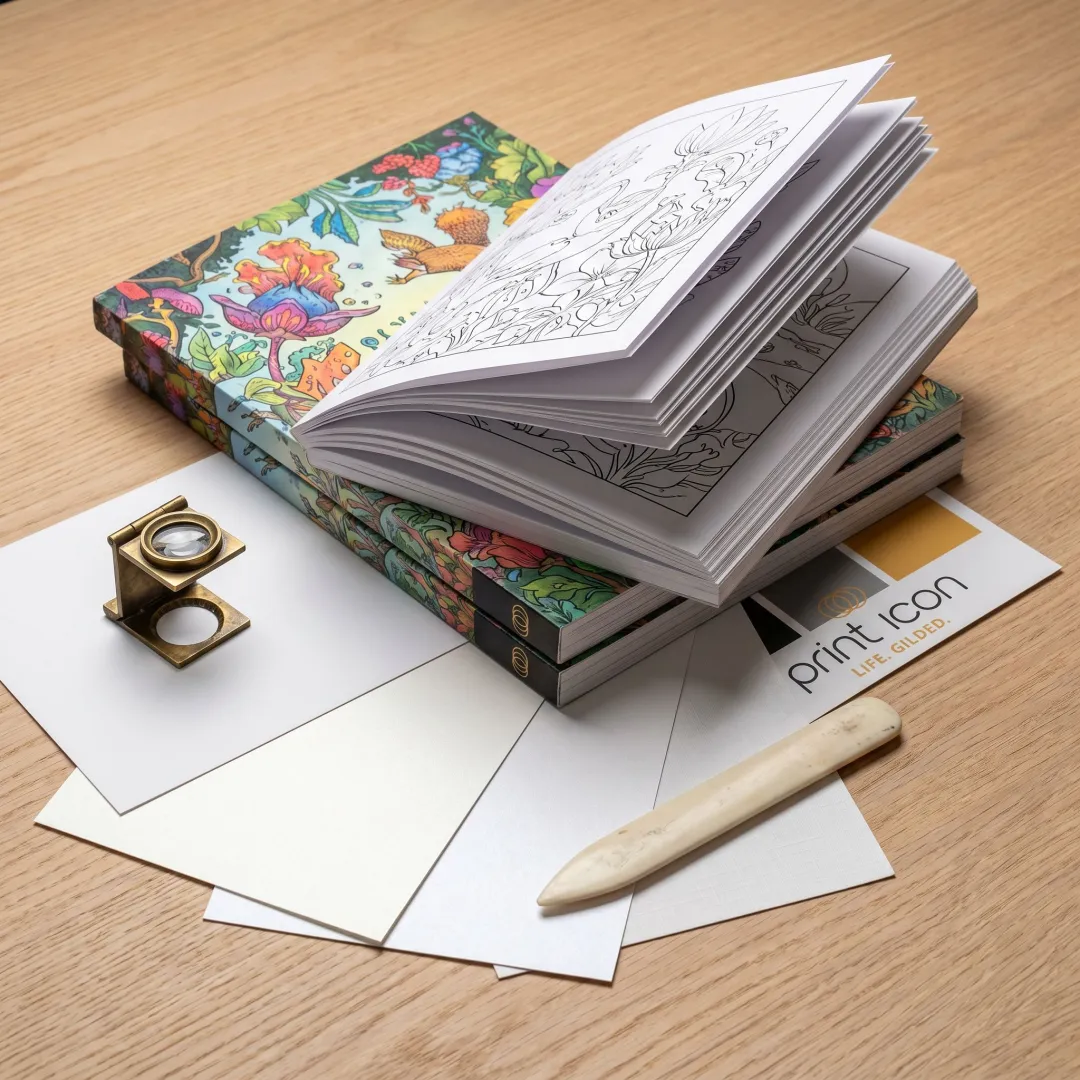 Custom printed coloring books