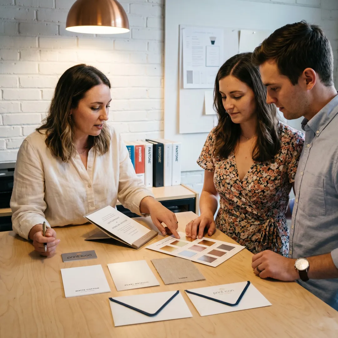 Wedding invitation proofing consultation