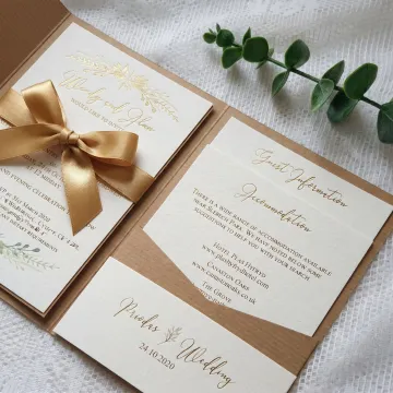 Custom wedding invitation suite