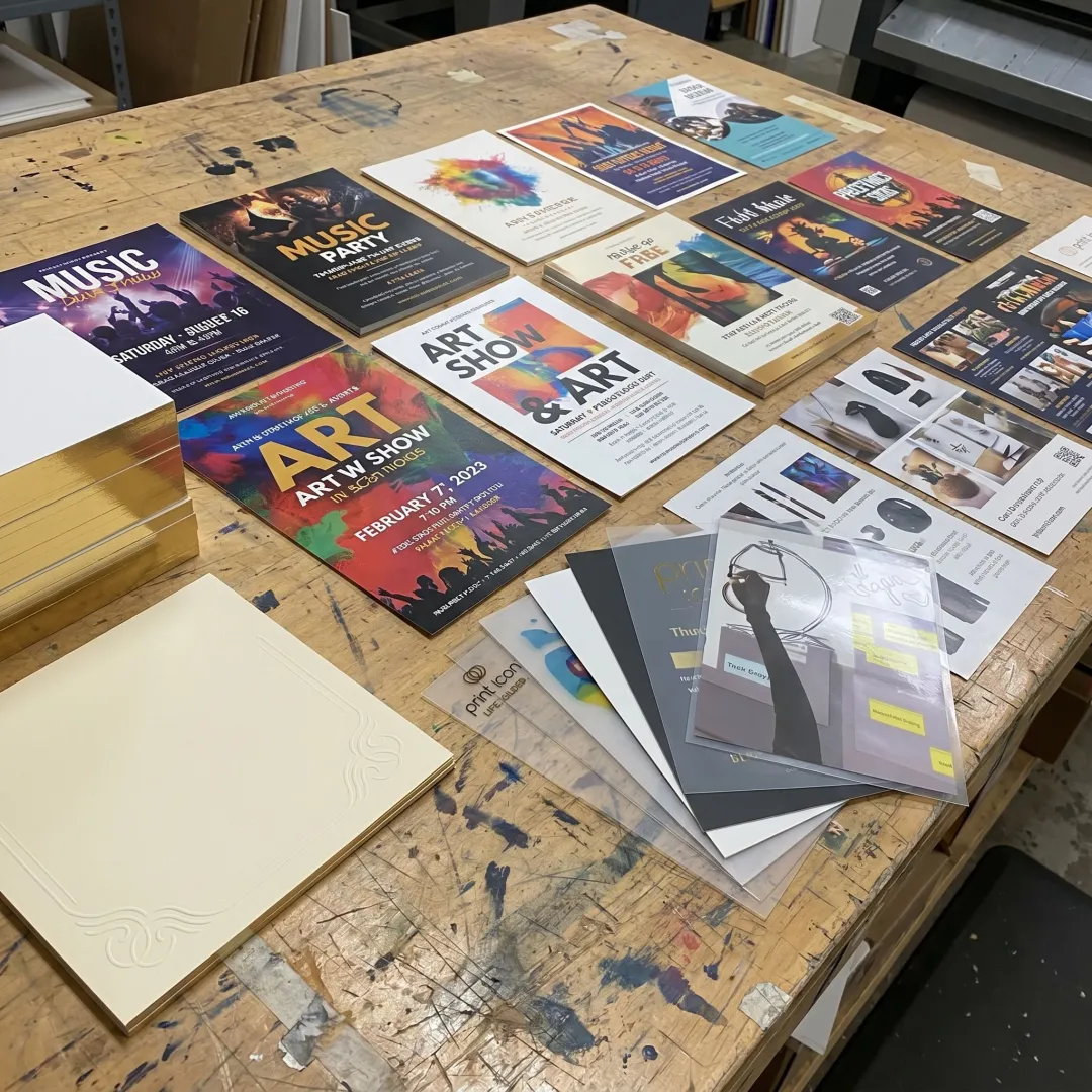 Custom flyers printed on premium paper