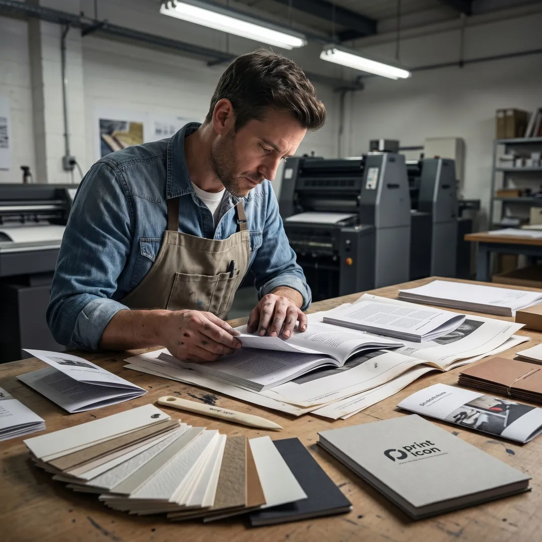 Mini book printing and binding process