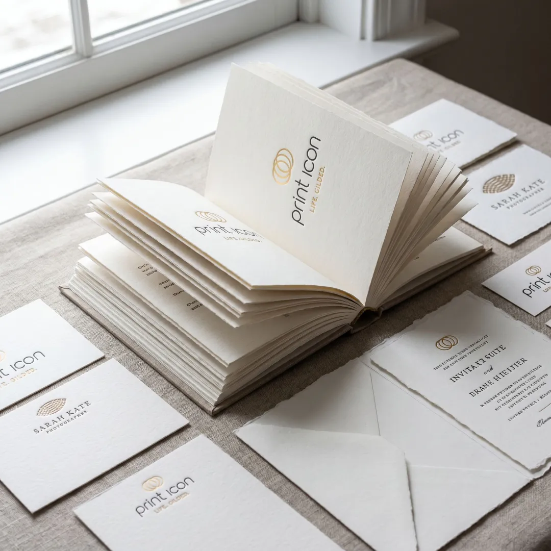 Letterpress book and custom printed stationery