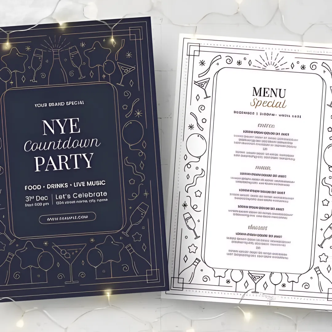Custom Printed Menus