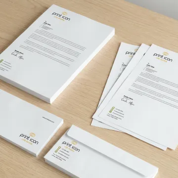 Custom business letterhead printing samples