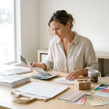 Small business print and marketing samples