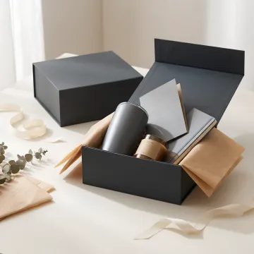 Corporate gift sets with custom branded packaging
