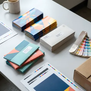 Custom brochures prepared for mailing