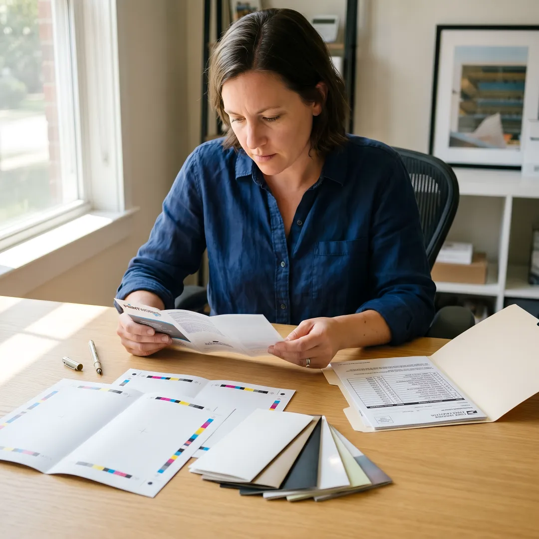 Brochure mailing production process