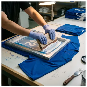 Screen printed sports uniforms with team logos