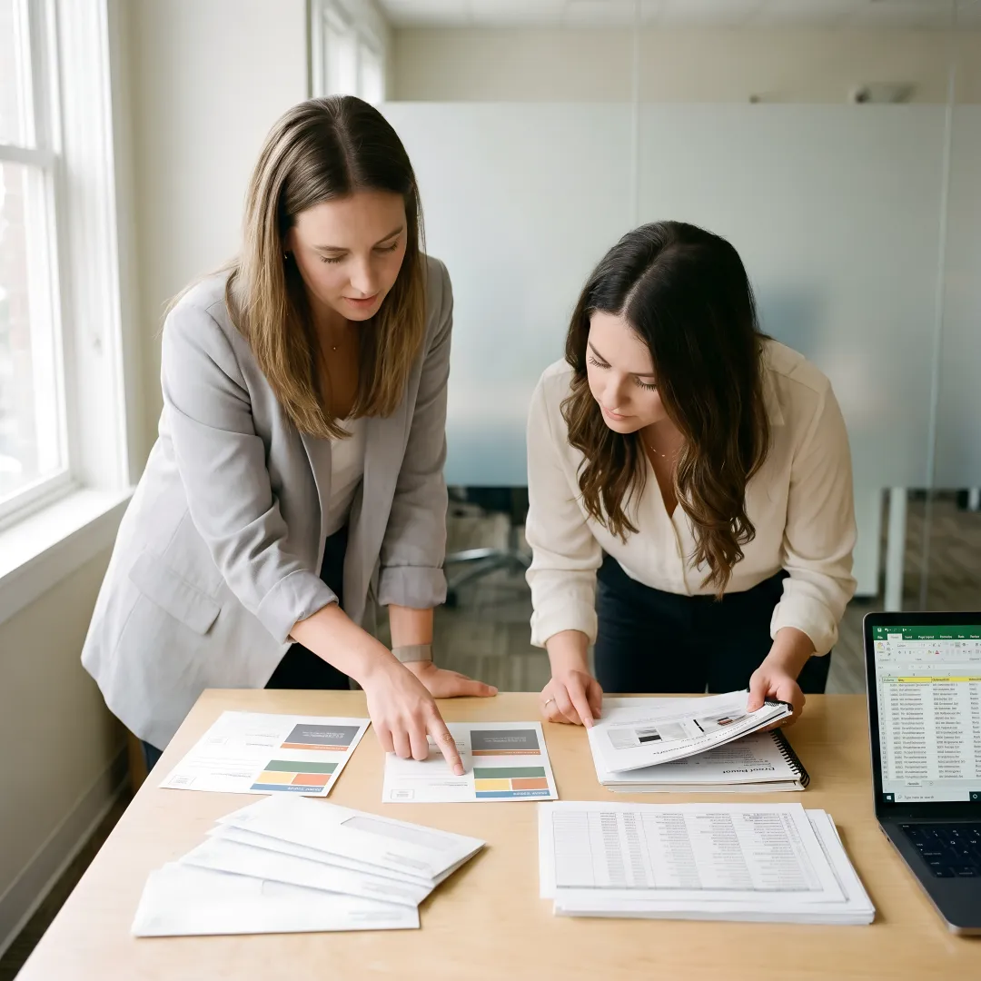 Direct mail campaign planning with printed proofs
