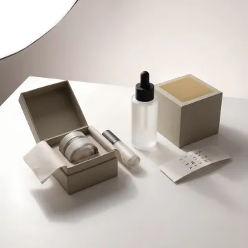 Custom skincare packaging with printed boxes and product jars