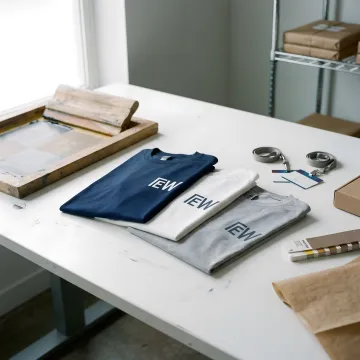 Custom corporate event t-shirts being printed