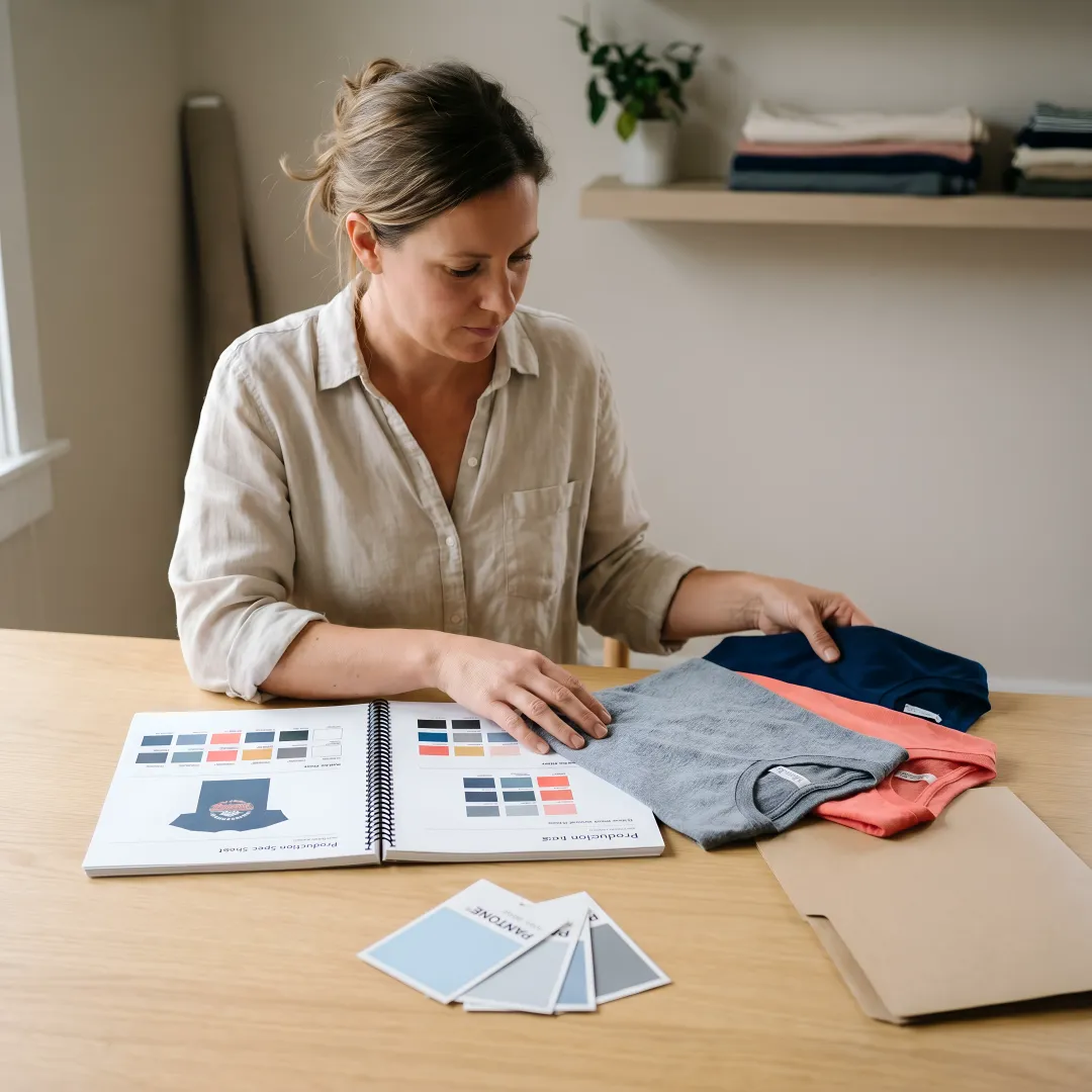 Corporate apparel printing process