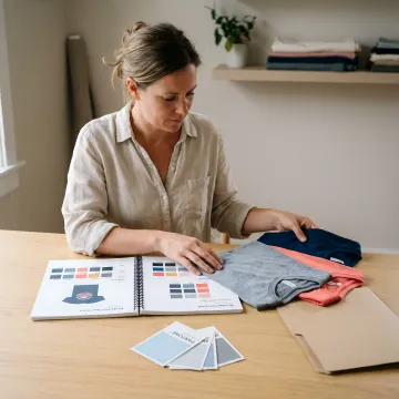 Corporate apparel printing process
