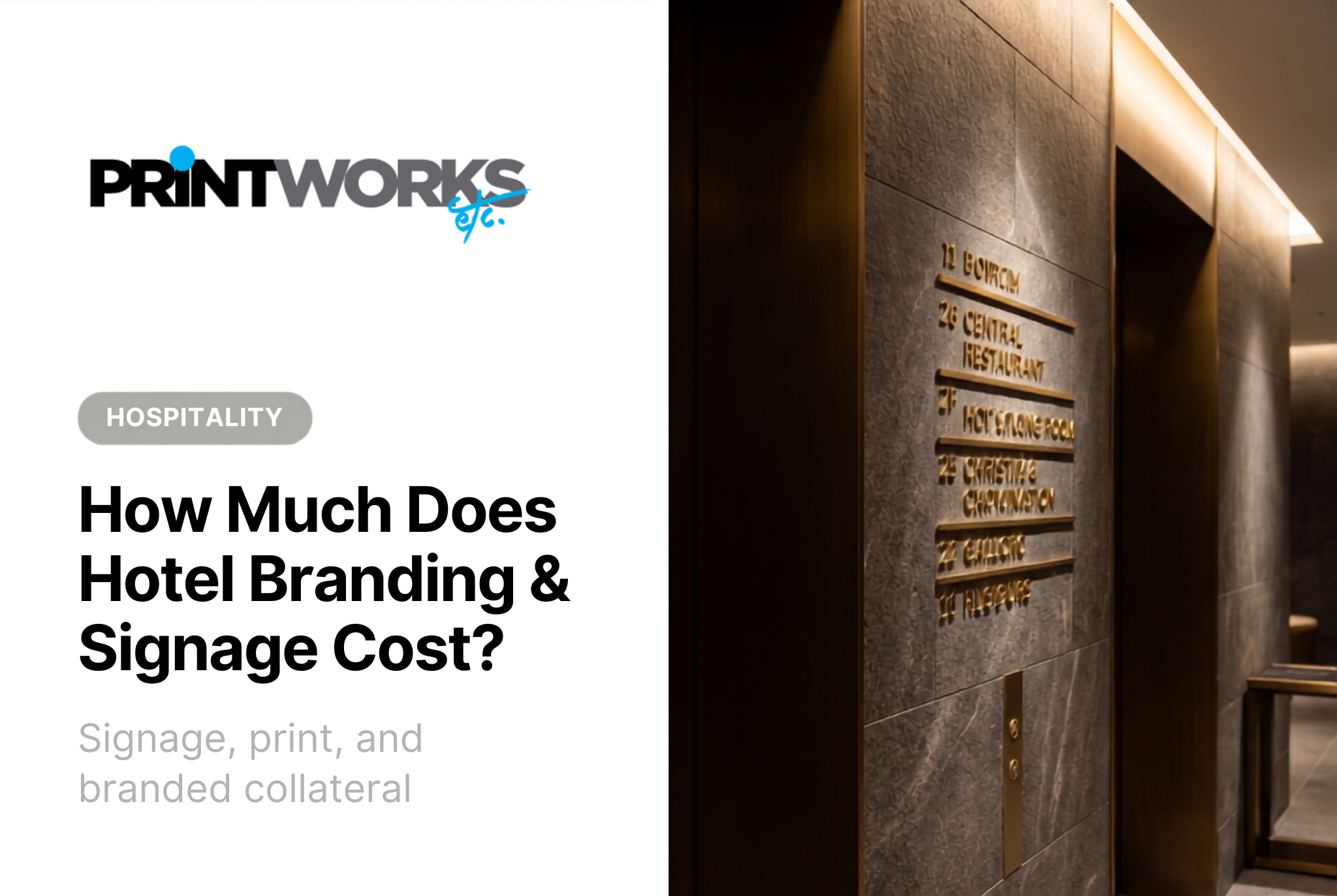 How Much Does Hotel Branding & Signage Cost?