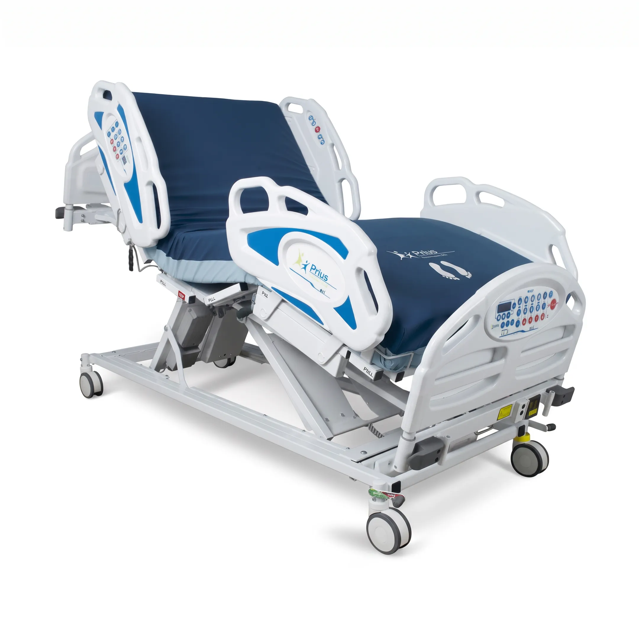 Therapeutic mattress and adjustable hospital bed supporting patient recovery