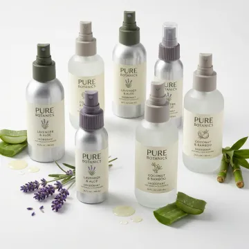 Toxin-free deodorant spray bottles with custom private labels