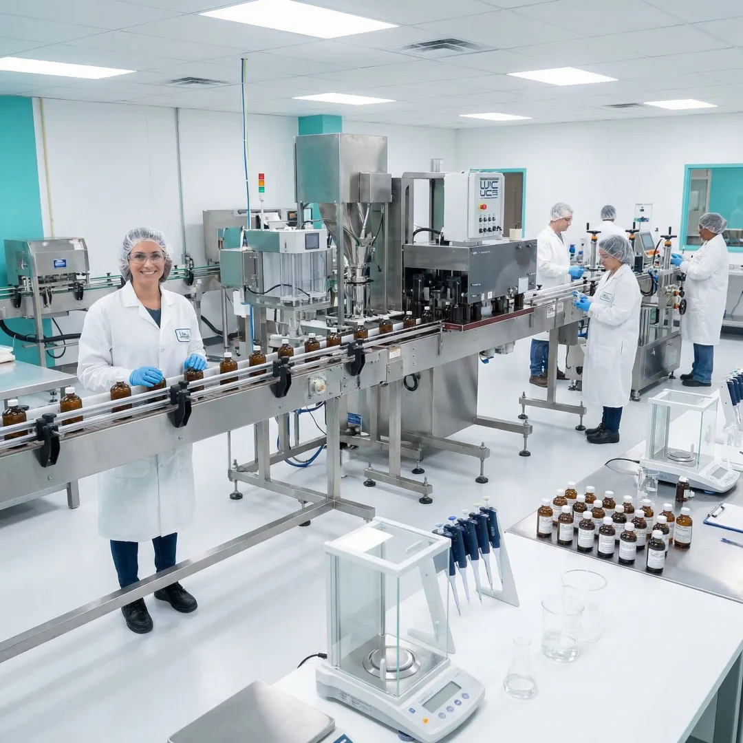Modern FDA cGMP compliant manufacturing facility producing toxin-free private label products