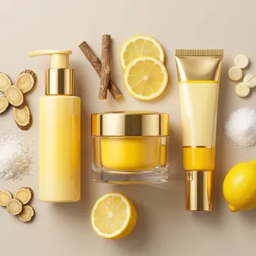 Skin whitening cream products in various packaging formats