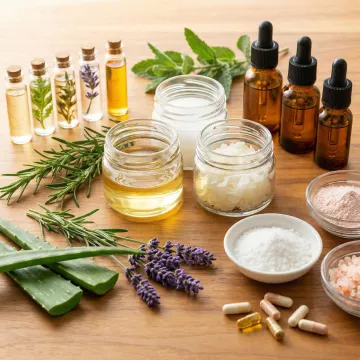 Natural plant-based shampoo ingredients and botanical extracts