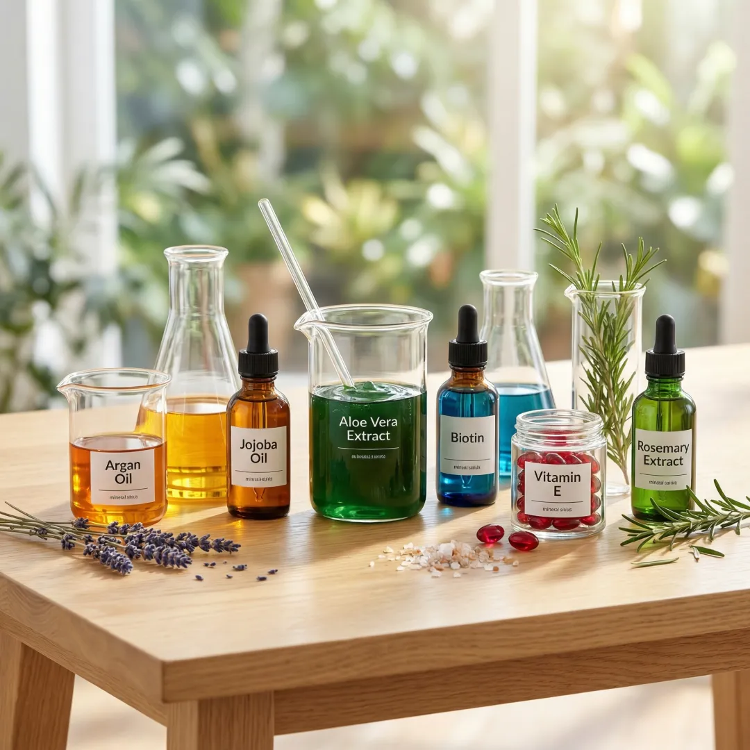 Natural conditioner ingredients including botanical extracts and essential oils