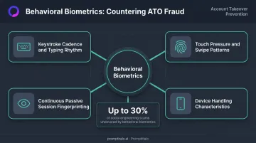AI-powered behavioral biometrics signals used to detect account takeover fraud
