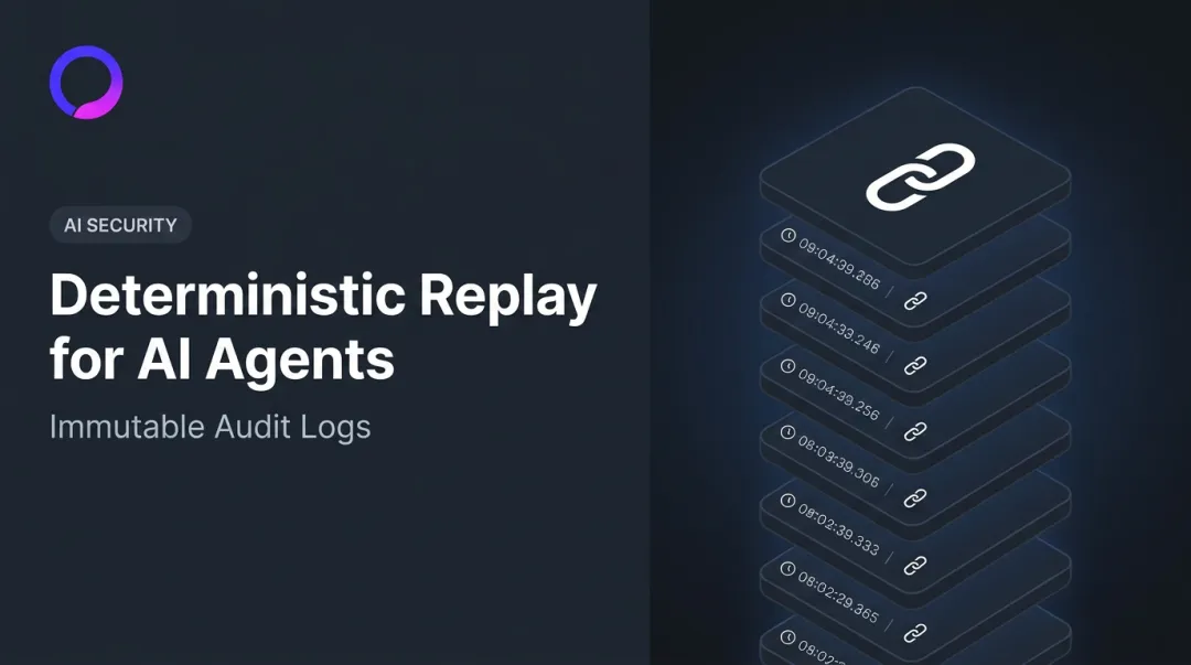 Deterministic Replay for AI Agents: Immutable Audit Logs
