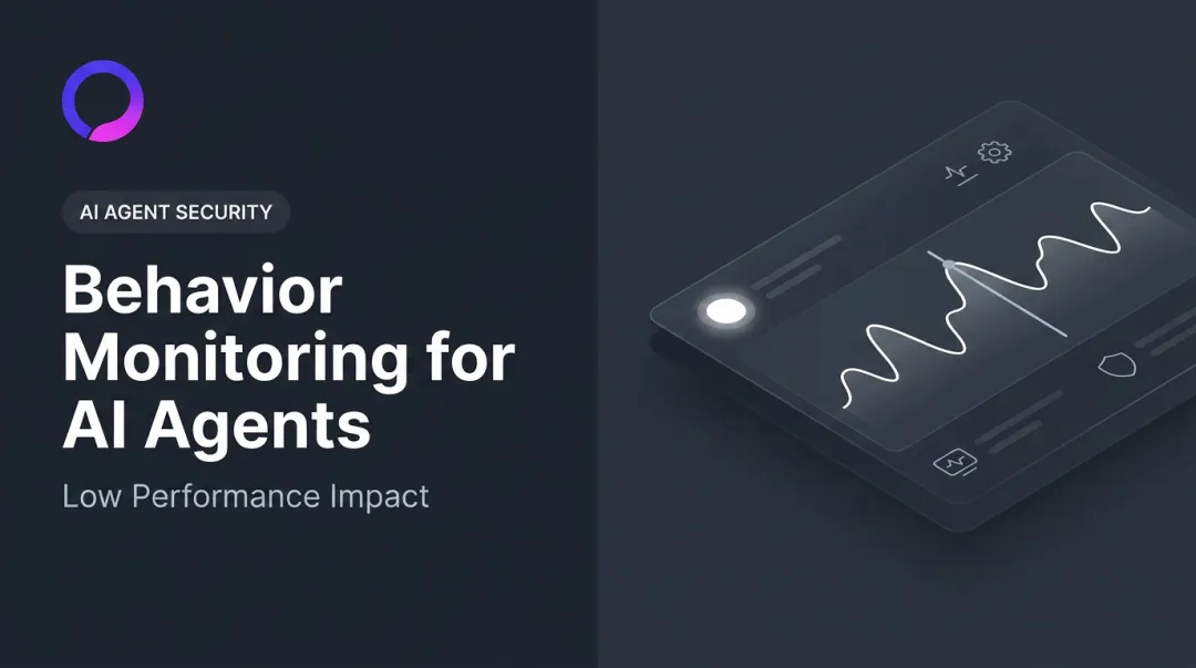 Behavior Monitoring for AI Agents: Low Performance Impact