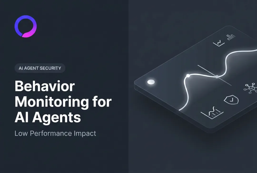 Behavior Monitoring for AI Agents: Low Performance Impact
