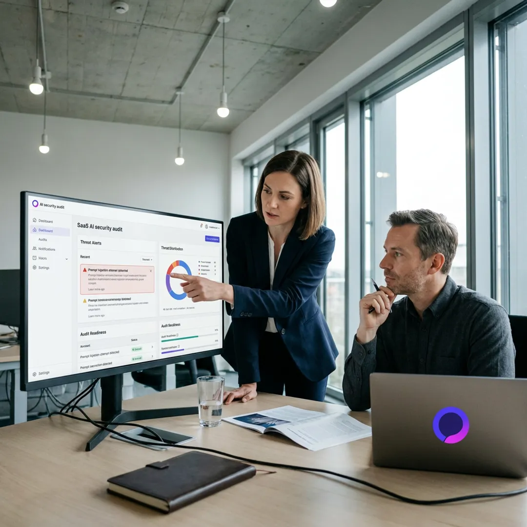 Enterprise AI security dashboard monitoring data risk