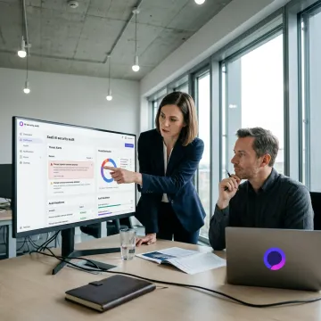Enterprise AI security dashboard monitoring data risk