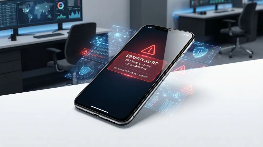 Mobile banking SIM swap fraud attack vector and real-time detection response