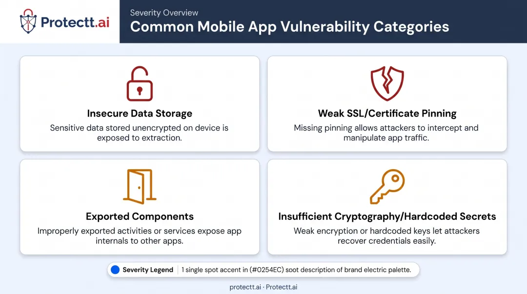 top four common Android vulnerabilities found in fintech app testing