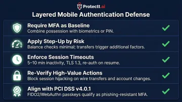 Mobile banking layered defense strategy five best practices checklist for secure authentication deployment