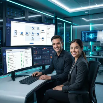 Security engineers implementing RBI DPSC compliance steps on a mobile banking platform