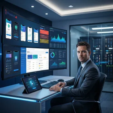 Secure mobile app deployment dashboard for banking and enterprise applications