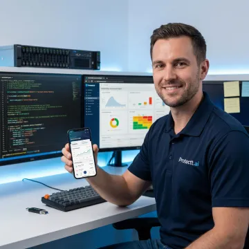 Security analyst performing mobile app penetration testing on a banking application