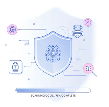 AI red teaming expert analyzing machine learning model vulnerabilities on a secure workstation