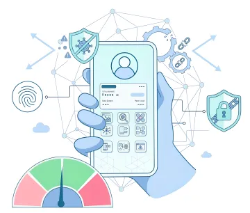 AI-powered threat defense dashboard monitoring mobile app security in real time