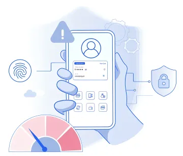 AI-powered mobile payment SDK security platform dashboard on a laptop