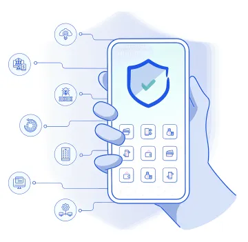 AI-powered mobile application security platform dashboard