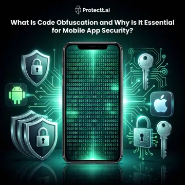 Mobile app binary code being obfuscated to prevent reverse engineering and tampering