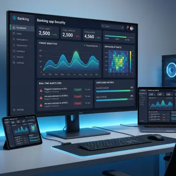 Mobile app security platform dashboard for banking and fintech development teams