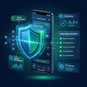 BFSI mobile app security shield protecting banking application against OWASP vulnerabilities