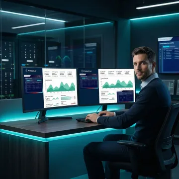 Security engineer evaluating RASP tools on a mobile banking platform dashboard