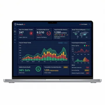 Real-time mobile app threat detection dashboard for banking and fintech applications
