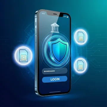 Secure device and SIM binding for mobile banking app account takeover prevention