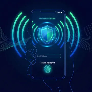 Silent network authentication securing a mobile banking app in the background