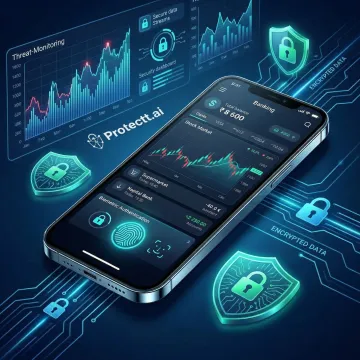 Mobile app security platform protecting banking and fintech applications with AI-driven threat detection